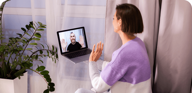 Medical professional with protective gear